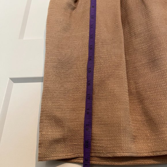 Skirt suit, single pleat slant pockets, huckabak linen fabric, MADE IN ITALY - Picture 10 of 13
